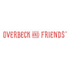 Overbeck & Friends Markttasche Ines türkis-weiß, medium oval Overbeck and Friends